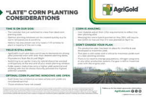 AGG 86 Agronomic Postcards 2 23 LATE CORN PLANTING CONSIDERATIONS